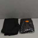 Happy.angel 2 Pack Maternity Fleece Lined Leggings Over The Belly, Womens Black Workout Yoga Pregnancy Pants with Pockets, S