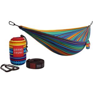 Grand Trunk Double Deluxe Parachute Nylon Hammock - 500lb Capacity Camping Hammock, 10.5x6.5ft, Lightweight & Durable (Cabo)