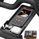 Phone Holder for Peloton Bike & Peloton Bike +, Peloton Bike Accessories, Built-in Anti-Slip Silicone mat Mount Tray, Peloton Phone Holder for iPhone, iPad - Easy Installation