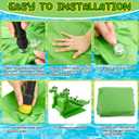 Seenelling 98 Inch Giant Inflatable Pool Slide for Kids & Adults, Swimming Pool Play Center Inflatable Water Slide for Inground Above Ground Pools, Summer Backyard Parties for Kids(Dinosaur,98 Inch)