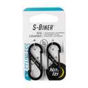 Nite Ize S-Biner Dual Carabiner Stainless Steel, Size 1, Black, 2 count (Pack of 2)