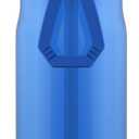 Zulu Kids Flex 16oz Tritan Plastic Water Bottle with Silicone Spout, Leak-Proof Locking Flip Lid and Soft Touch Carry Loop for School Backpack, Lunchbox, and Outdoor Sports, Blue