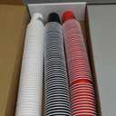 Ziliny 150 Pcs Casino Party Cups 2 oz Plastic Shot Glass Poker Tumbler for Event Wedding Decorations Casino Poker Game Themed Supplies