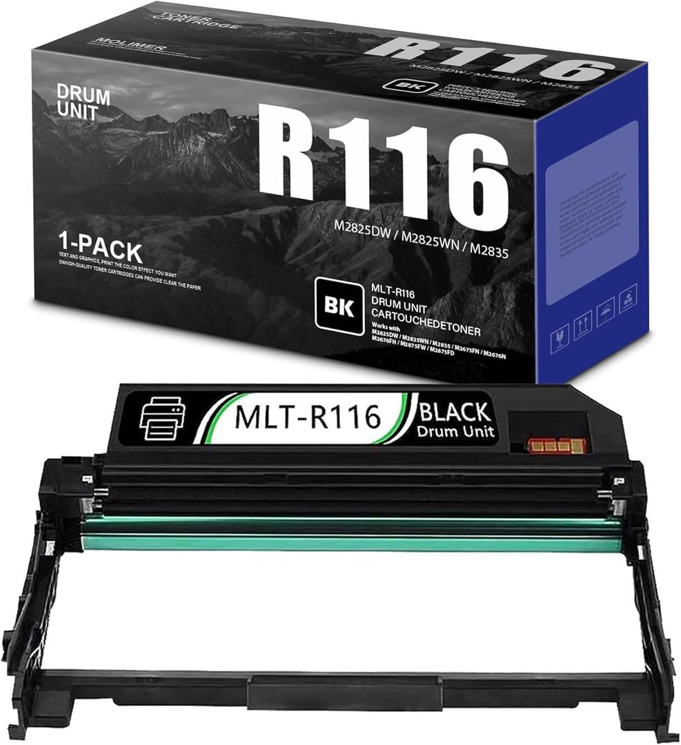 R116 MLT-R116 Drum Unit Replacement for Samsung mlt-r116 mlt r116 r116 Imaging Unit M2625 M2835 M2875FW M2625D M2626 M2885FW M262x M267x Printer (1-Pack, Only Drum)