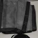 MAGZO Magnetic Screen Door Fit Door Size 30 x 80 Inch, Screen Size 32" x 81" Strong Magnets Mesh, Reinforced Fiberglass Net for Patio and Front Entrances, Gray