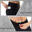 MIRITY 4 Pack Yoga Leggings with Pockets for Women - High Waist Tummy Control Pants for Workout (S)