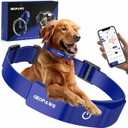 GPS Electric Dog Fence with Free App, Wireless Fence System with Training Collar, Adjustable of Dogs Portable Fence for Outdoor Use, Rechargeable Waterproof Flexiable Collar, (Grey)