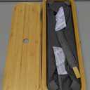 LONBET Toilet Paper Storage for 12 Rolls, Stackable & Foldable - The Ultimate Bathroom Organizer - Waterproof Basket with Bamboo Lid - Elegant Toilet Paper Storage Holder, Gray (Grey)