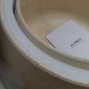 LE TAUCI Ceramic Plant Pots, Set of 2, 10 + 12 Inch Plant Pot, Elegant Planters for Indoor Plants, Sturdy Planter with Drainage Hole and Saucers, Perfect for Home Decor, Reactive Glaze Beige