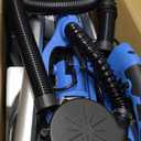 Drywall Sander with Vacuum Dust Collection, AZZUNO 12A Popcorn Ceiling Removal Tool with 5 Variable Speed 800-1900RPM, LED Light, Foldable & Extendable Handle, 12pcs Sanding Discs (Blue)