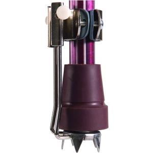 Retractable 5 Prong Attachment Tip for Snow and Ice to Assist with Grip, can be Used on Canes, Crutches or Walkers, 1 Each