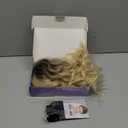 Light Blonde Wavy Wig with Bangs 16inch Bob Curly Hair Wigs for Women Realistic Shoulder Length Style Synthetic Heat Resistant Wig Suitable for Daily Wear for Beginners