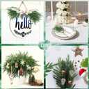 Christmas Norfolk Pine Branches Stems 18 Inch Real Touch Artificial Norfolk Pine Stems Branch Faux Cedar Pine Christmas Fake Greenery Picks for Vase DIY Garland Wreath Home Decoration (12)