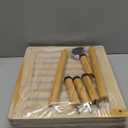 AmazerBath Bamboo Bathroom Shelf, 4-Tier Bathroom Storage Shelf, Multifunctional Storage Rack for Living Room Bedroom Kitchen, Space Saver