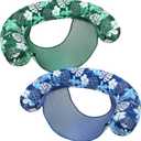 WERNNSAI 2 Pack Inflatable Pool Floats Pool Noodle Chair with Buckle Ring Tanning Floaties with Soft Fabric Covered for Adults Pool Lounger for Summer Swimming Water Beach Party Lake