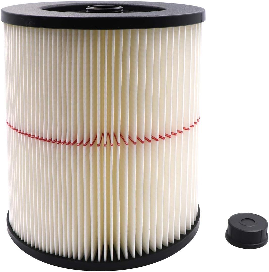Netezza 17816 Replacement Filter for Craftsman 17816, 9-17816 Wet/Dry Vacuum Cleaner Compatible With 5 Gallon and Larger Vacuum Cleaner, 1 pack