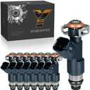 YIHOVY Fuel Injectors 12594512 fit for Chevrolet 2007-2009 Tahoe Avalanche Suburban Silverado 2008-2009 Express V8 5.3L Flex, fit for GMC 2007-2009 Yukon Sierra 2008-2009 Savana V8 5.3L Flex (8)