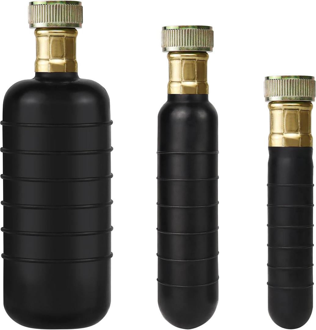3PCS Drain Bladder Unclogger Main Sewer Line,Water-Powered Rubber Drain Cleaning Bladder Fits 1 to 6 Inch Drain Pipe Unclogs Stubborn Blockages for Bathroom Sink, Swimming Pool, Basement, Bathtub, Shower