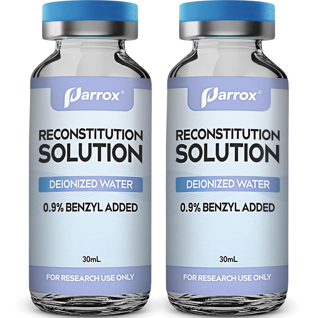 Reconstitution Solution 2-Pack, 30mL in Premium Glass Vials with Flip-Off Caps, Triple Sealed