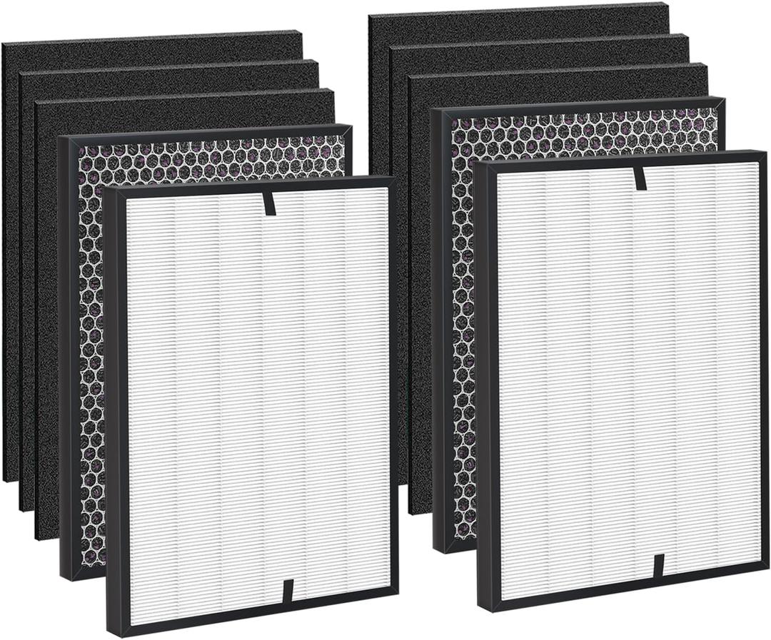 10-Pack Amboseli Replacement Filters Compatible 3000 Air Purifi-er, 3000,3000M, 3000Pro Air Purifi-er,1 air filter, 2 Activated Carbn and 4 Extra Carbn Pre-Filters - Third-party product