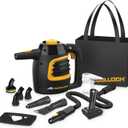McCulloch MC1230 Handheld Steam Cleaner, 10 Minute Runtime, 11 Accessories: Jet Nozzle, Brushes, & More - Built for Home, Tile, Grout, Carpet, Furniture, & Personal Car Detailing