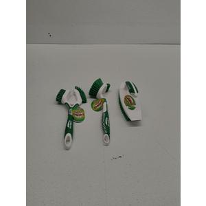 Libman Scrub Brush Kit – Three Different Durable Brushes for Grout, Tile, Bathroom, Kitchen. (3 Pcs)