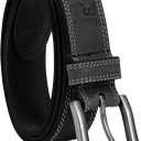 Timberland PRO Men's Timberland Pro Men's 38mm Boot Leather Belt (Black)