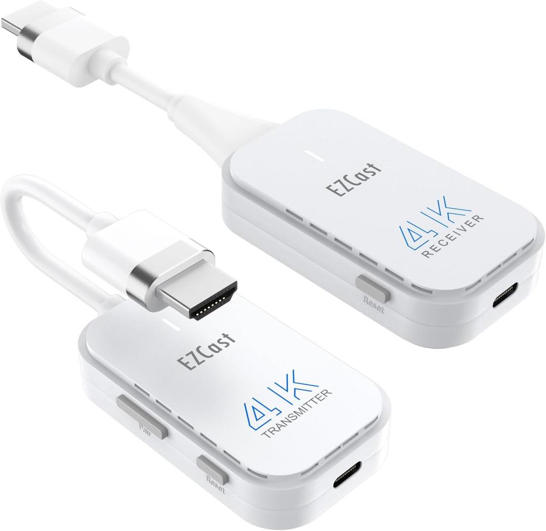 4K Wireless HDMI Transmitter and Receiver 4K@30Hz HDMI Wireless Extender Kit Portable 98Ft/30M Display Adapter Streaming Video/Audio to TV/Monitor/Projector from PC, Laptop, Cable Box