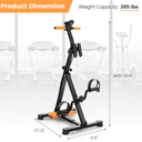 Adjustable LCD Pedal Exercise Bike with Massage