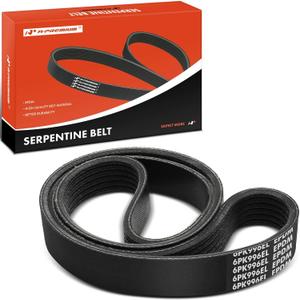 A-Premium Stretch Fit Serpentine Drive Belt Compatible with Ford Escape 2017-2019 1.5L, Fiesta 2014-2019 1.6L