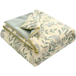 Floral Print Cooling Comforter for Hot Sleepers 78.74 × 59.06inch Lightweight Cotton Throw Blanket, Breathable Summer Quilt, Cold Touch Fabric Absorbs Body Heat for Night Sweats Sleeping (G)