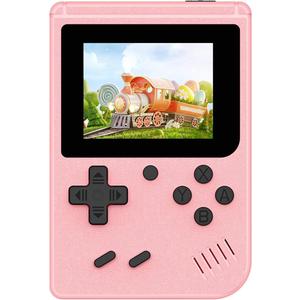 Retro Handheld Games Console Built-in 400 Video Games, Portable Handheld Emulator with 3.0 Inch Screen, Mini Travel Retro Gaming Consle (Pink)
