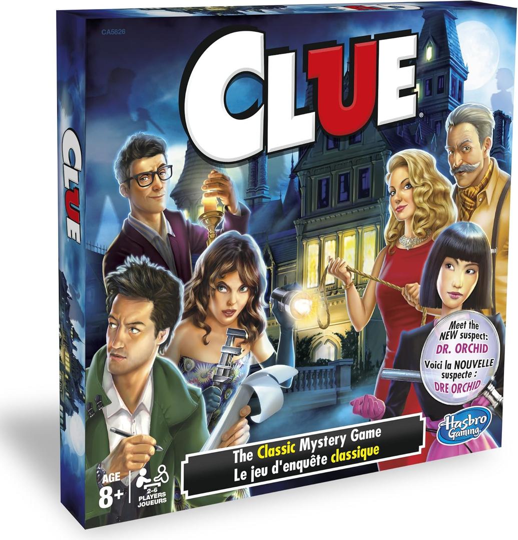 Hasbro Clue Board Game for 2-6 Players, Ages 8 and Up