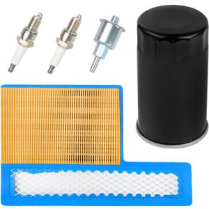 Air Filter, Oil Filter & Fuel Filter with Spark Plug Compatible with Onan RV QG Generators 5500 7000, HGJAA HGJAB HGJAC & Marquis Gold/RV QG Marquis Platinum QG EFI Replaces# 140-3116, 122-0836