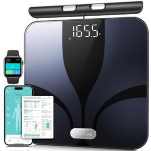 Posture Scale for Body Weight and Fat Percentage, 8 Electrodes Larger Platform Digital Scale for BMI 28 Body Composition Measurement, Bathroom Smart Scales with LED Display FSA or HSA Eligible (16.34 x 14.65 x 2.17 inch)