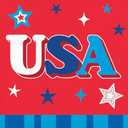 Patriotic Proud Paper Beverage Napkins 16 Per Pack Two Pack
