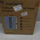 Bonsaii 10-Sheet Cross Cut Paper Shredder, 5.5 Gal Home Office Heavy Duty Shredder for Credit Card, Staple, Clip with Transparent Window(C209-D)