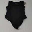 Popilush Bodysuits for Women - Sleeveless Square Neck Thong Bodysuit Tummy Control Going Out Double Lined Corset Tops (Large, Black)