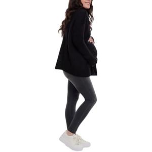 Motherhood Maternity Womens Long Sleeve Mock Turtleneck Pregnancy Knit Swpeater S