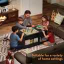 SINPAID Coffee Table with Storage, Rectangular Coffee Tables for Living Room, Modern Coffee Table with Hidden Storage Compartment and Adjustable Shelves, Black, 37x19 in