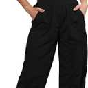 ReachMe Womens Running Onesie Athletic Romper Pants Hiking Outfits One Piece Workout Jumpsuits with Pockets (Black, S)