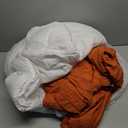 MUXHOMO 7 Pieces Queen Comforter Set, Seersucker Bed in a Bag Queen Size, All Season Luxury Bedding Set with Comforter, Flat Sheet, Fitted Sheet, Pillowcases & Shams, Burnt Orange (Queen (88"x88"))