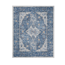 Eleisa 8x10 Area Rugs for Living Room, Blue Machine Washable Low Pile Area Rug, Stain Resistant Vintage Home Decor Rug for Bedroom, Dining Room, Home Office