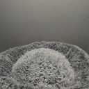 Donut Pet Bolster Faux Fur Bed for Dog, Grey, 36" x 36"