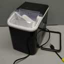 DUMOS Countertop Ice Maker with Handle, 26lbs/24H Portable Ice Machine, 9 Bullet Ice Cubes Ready in 6 Mins, Self-Cleaning, Quiet Compact Ice Maker for Home, Kitchen, RV, Camping, Black