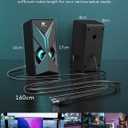 OROW 10W RGB Computer Speakers with Volume Control, Colorful LED Gaming Speakers for PC/Desktop/Laptop/Monitor, 3.5mm Aux Input, Lights On/Off Option (S201)