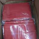 10 Pack Round Tablecloths - 120 Inch Red Polyester Cover for Round Tables, Stain and Wrinkle Resistant Washable Fabric Cloth for Wedding Banquet Parties