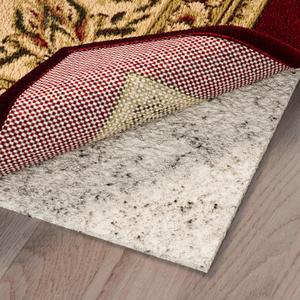Ottoman 2'7" x 10' Non-slip Rug Pad Gripper 1/12 Inch Ultra Thin Dual Surface Felt + Rubber Gripper - Safe for All Floors , Cream