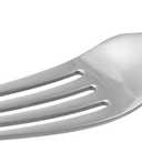 Stainless Steel Dishwasher Safe Dinner Forks with Scalloped Edge, Well-Balanced Weight, Silver, Pack of 12