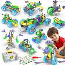10 in 1 Electric STEM Toys for 5 6 7 8 9+ Year Old Boy Girl Birthday Gifts Educational Building Toys for Kids Ages 4-8 5-7 8-12 Stem Activities Construction Toy for Boys 6-8 8-10 Holiday Idea Gift